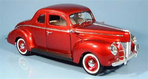 Diecast Model Cars Ford 1940 118 Motormax Coupe Red