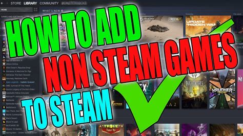 How To Add Non Steam Games To Steam Tutorial Youtube