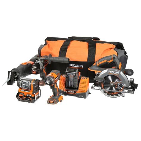 RIDGID 18V X4 Five-Piece Combo Kit | The Home Depot Canada