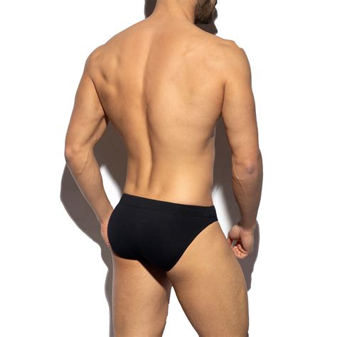 Bath Bikini Pique Black Swim Briefs For Man Brand Es Collection