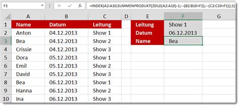 Excel Wert über Mehrere Suchkriterien Finden Summenprodukt At Excel Blog Andreas Thehos