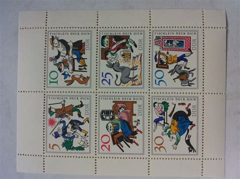 DDR Briefmarken Märchen für Kinder Tischlein deck Dich postfrisch mit