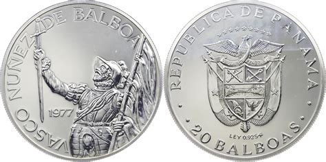 Panama Balboas Vasco Nunez De Balboa Proof Ber Hrt Ma Shops