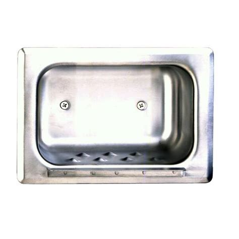 Bobrick Recessed Heavy Duty Soap Dish B 4380 The Home Depot