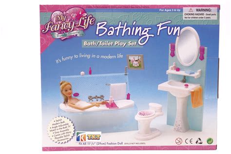 Gloria My Fancy Life Bathing Fun Barbie Doll Accessories 6 Pieces