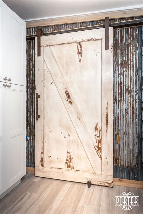 Knotty Alder Sliding Door Porter Barn Wood