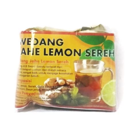 Jual WEDANG JAHE LEMON 30GR BISA 2X SEDUH WEDHANG KHAS SOLO Shopee