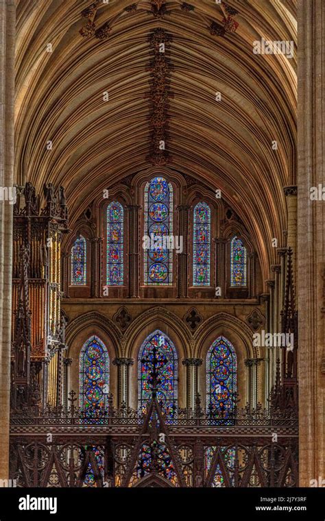 The Colourful Stained Glass Windows Of Ely Cathedral S Presbytery