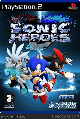 Sonic Heroes 2 PlayStation 2 Box Art Cover by Avokann