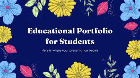 Presentación Portafolio educativo para estudiantes