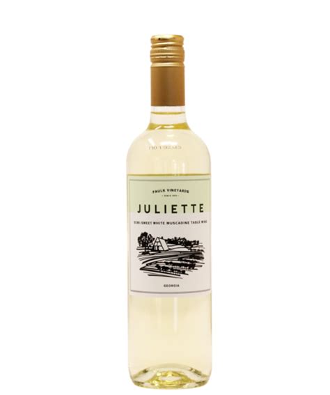 Juliette Semi Sweet White Muscadine From Paulk Vineyards Vinoshipper