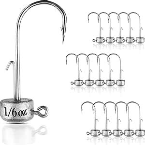 Amazon VMSIXVM Ned Rig Jig Heads 15 25 Pack Ned Rig Baits Kit