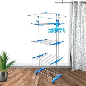 Noymi Steel Floor Cloth Dryer Stand Heavy Duty Rust Free Stainless