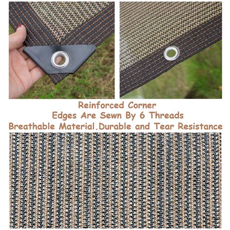 Snapklik.com : Fence Privacy Screen Balcony Sun Shade Cloth 5x16 80%