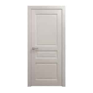 Sartodoors In X In Painted Grey Oak Solid Wood Sliding Door