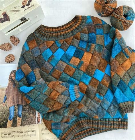 Hand Knit Sweater Learn The Entrelac Technique
