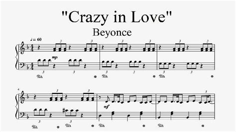 Beyonce Crazy In Love Piano Sheet Music By Tatiana Hyusein Youtube