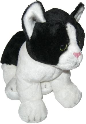 Peluche Chat Noir Et Blanc Gipsy