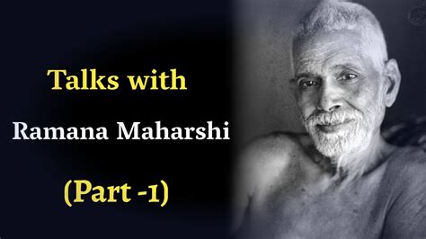 Talks With Maharshi Ramana Part 1 Spiritual Audiobook English YouTube