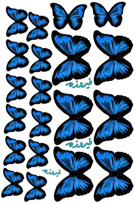 فراشهازرق Aesthetic Art Topper Butterfly Wallpaper Sticker