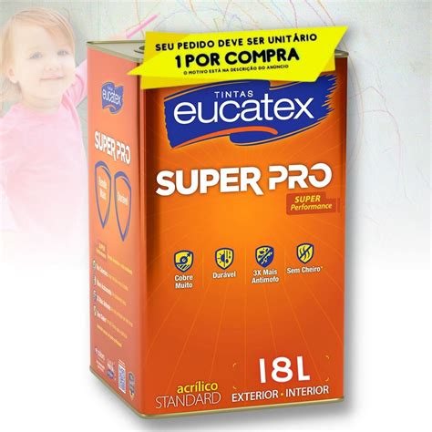 Eucatex Super Pr Semibrilho Lav Vel E Antimanchas L Branco E L