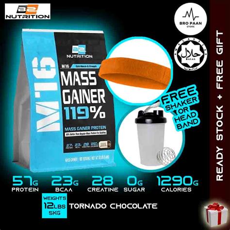 Bs Nutrition M16 Mass Gainer 54kg 180 Scoops Halal Mass Protein Gainer Weight Gainer