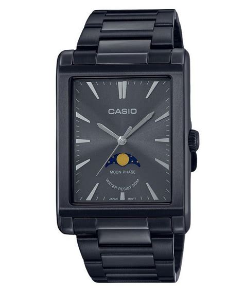 Casio Standard Analog M Nefase Rustfrit St L Sort Urskive Quartz Mtp