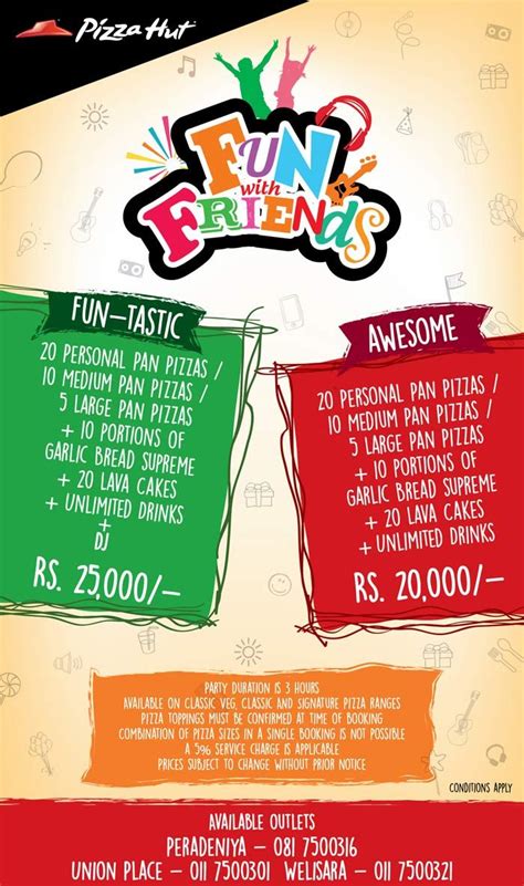 Pizza Hut Party Packages Sri Lanka - PizzaPanties