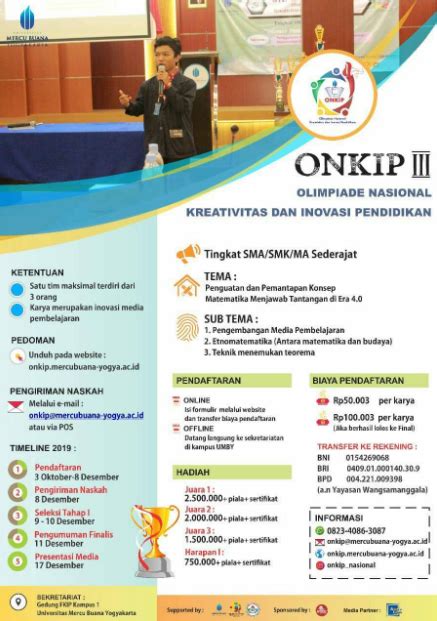 Olimpiade Nasional Kreativitas Dan Inovasi Pendidikan Nasional 2019 Di