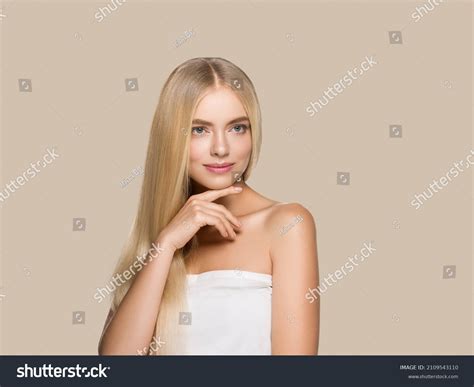 Long Smooth Hair Woman Portrait Blonde Stock Photo Shutterstock