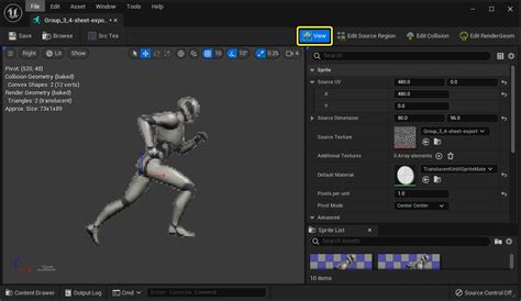 Paper D Sprite Editor In Unreal Engine Unreal Engine Documentation