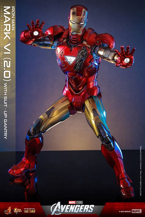 Hot Toys The Avengers Iron Man Mark 6 2 0 Suit Up Gantry 1 6th Scale MMS688 MMS687