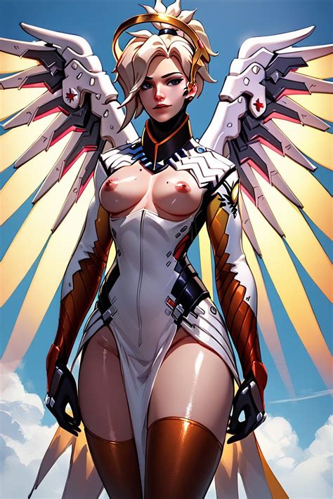 Standing Mercyoverwatch Full Mercy Overwatch Costume AI Porn