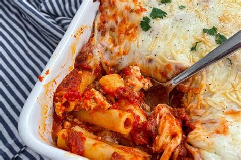 The Best Homemade Baked Ziti Recipe Modernmealmakeover