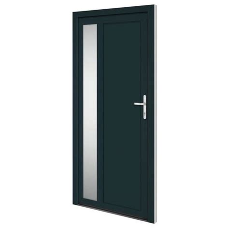 Porte D Entr E Anthracite X Cm Pvc Dilwe Cdiscount