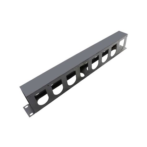 Guia Organizador De Cabos Horizontal Para Rack U X Preto