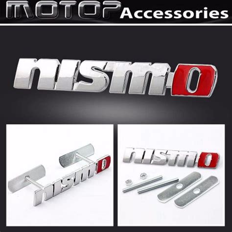 Purchase Nismo 3D Metal NISMO Logo Racing Front Hood Grille Badge