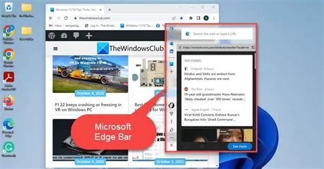 Microsoft Edge Bar Edge Sidebar And Edge Office Bar Explained