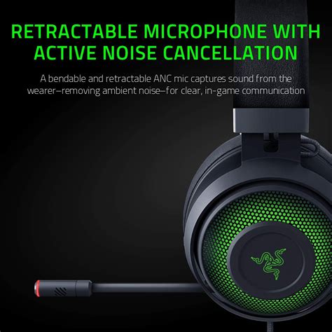 Audífonos Razer Kraken Ultimate Rgb Thx 71 Sonido Envolvente Espacia