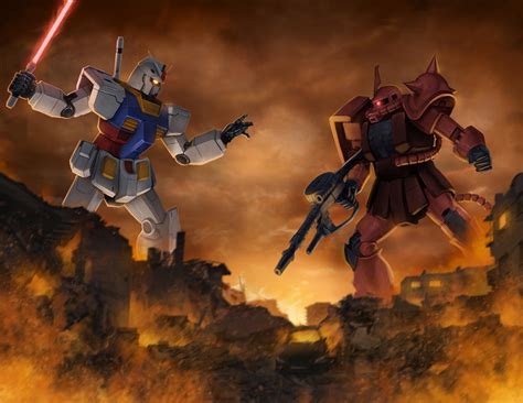 Gundam vs Zaku by SamDelaTorre on DeviantArt