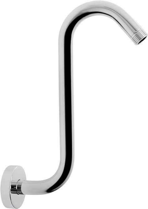 Nearmoon S Shaped Shower Head Riser Pipe Shower Head Extender Arm With