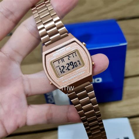 New Casio Vintage Rose Gold Digital Stainless Steel Watch B640WC 5ADF