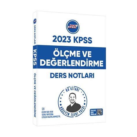 2023 KPSS Eğitim Bilimleri Ölçme ve Değerlendirme Ders Notları Hüseyin