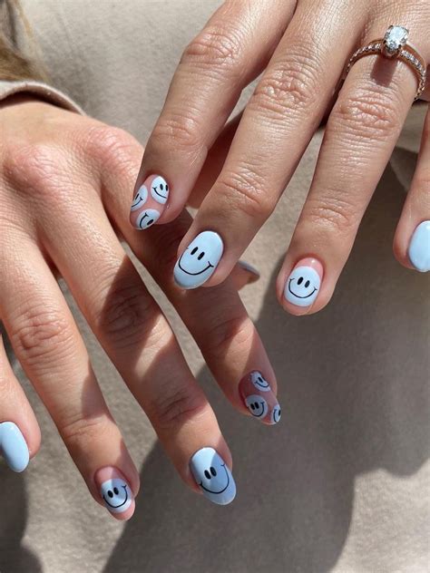 Light Blue Nails Baby Blue Nails 75 Prettiest Looks To Try Blue