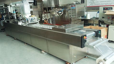 Continuous Stretch Film Vacuum Sealer For Small Bags Food Packaging