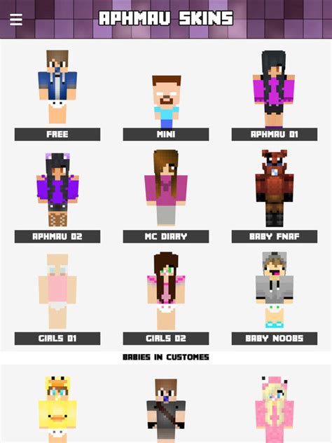 APHMAU SKINS FREE MC Diaries Skin for Minecraft PE - AppRecs