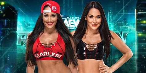 The Bella Twins Were Backstage At AEW Revolution