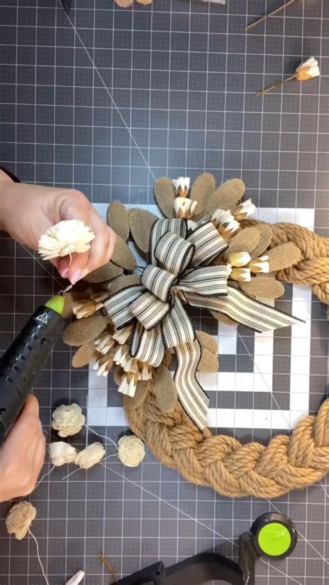 How To Make A Braided Rope Wreath With Julies Wreath Boutique Deco