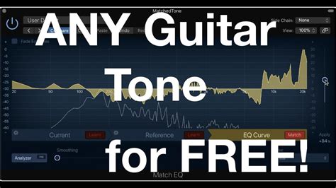 How To ANY Guitar Tone For FREE Logic Pro Match EQ YouTube