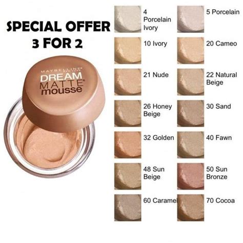 Maybelline Dream Matte Mousse Foundation 021 Nude Sales